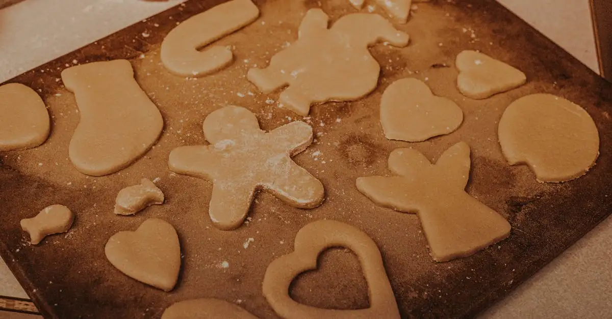 Koekjes bakken in mallen