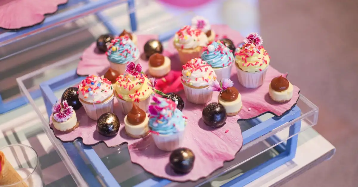 Cupcakes chocolade-munt