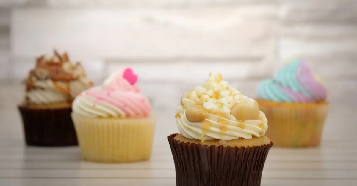 Cupcakes met roomkaas frosting